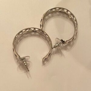 Elegant Silver Hoop Earrings